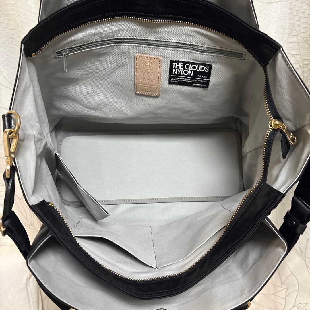 未使用ラシット大容量三層構造ポケット多数15インチPC入るお仕事2wayバッグ