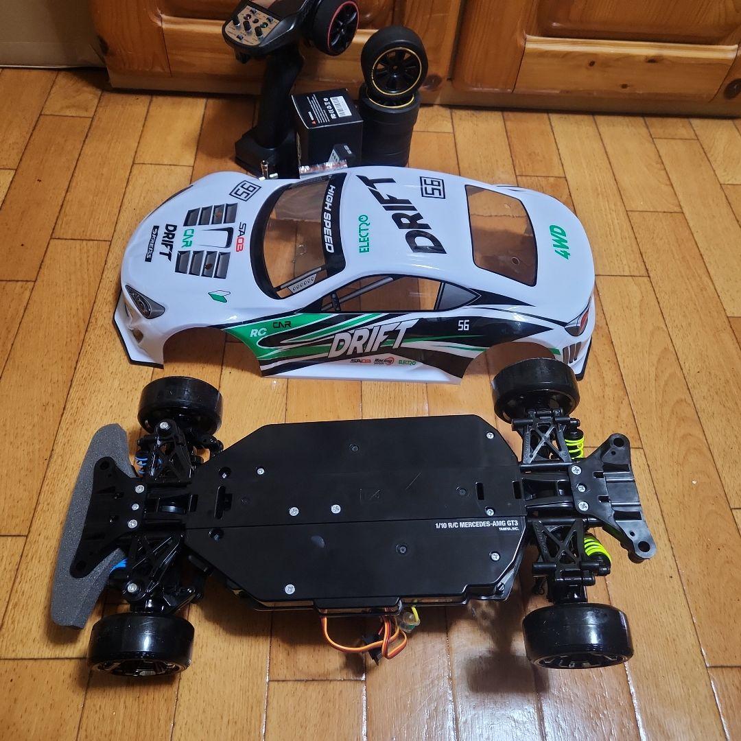 タミヤ ドリフト ラジコン フルセット　TT02　　白 86 ボディ　　tt02