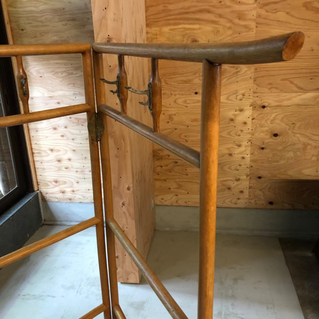 昭和アンティーク　木製　衣桁　イコウ　着物　ハンガー　着物かけ　レトロ　蚤の市