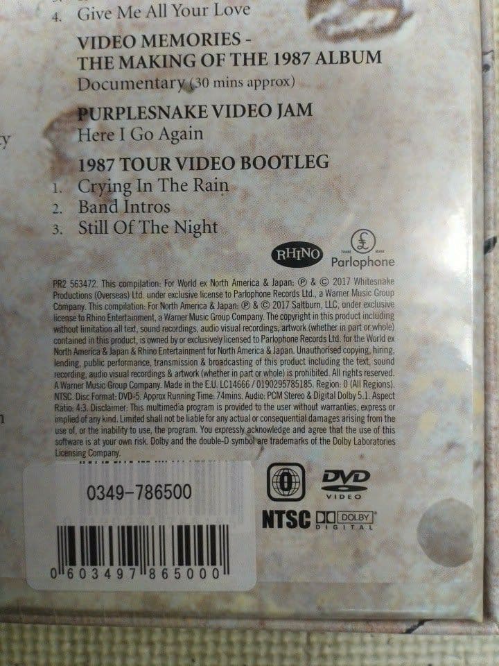 ホワイトスネイクDVD　海外版？ 白蛇の勲章　30周年記念　未開封品