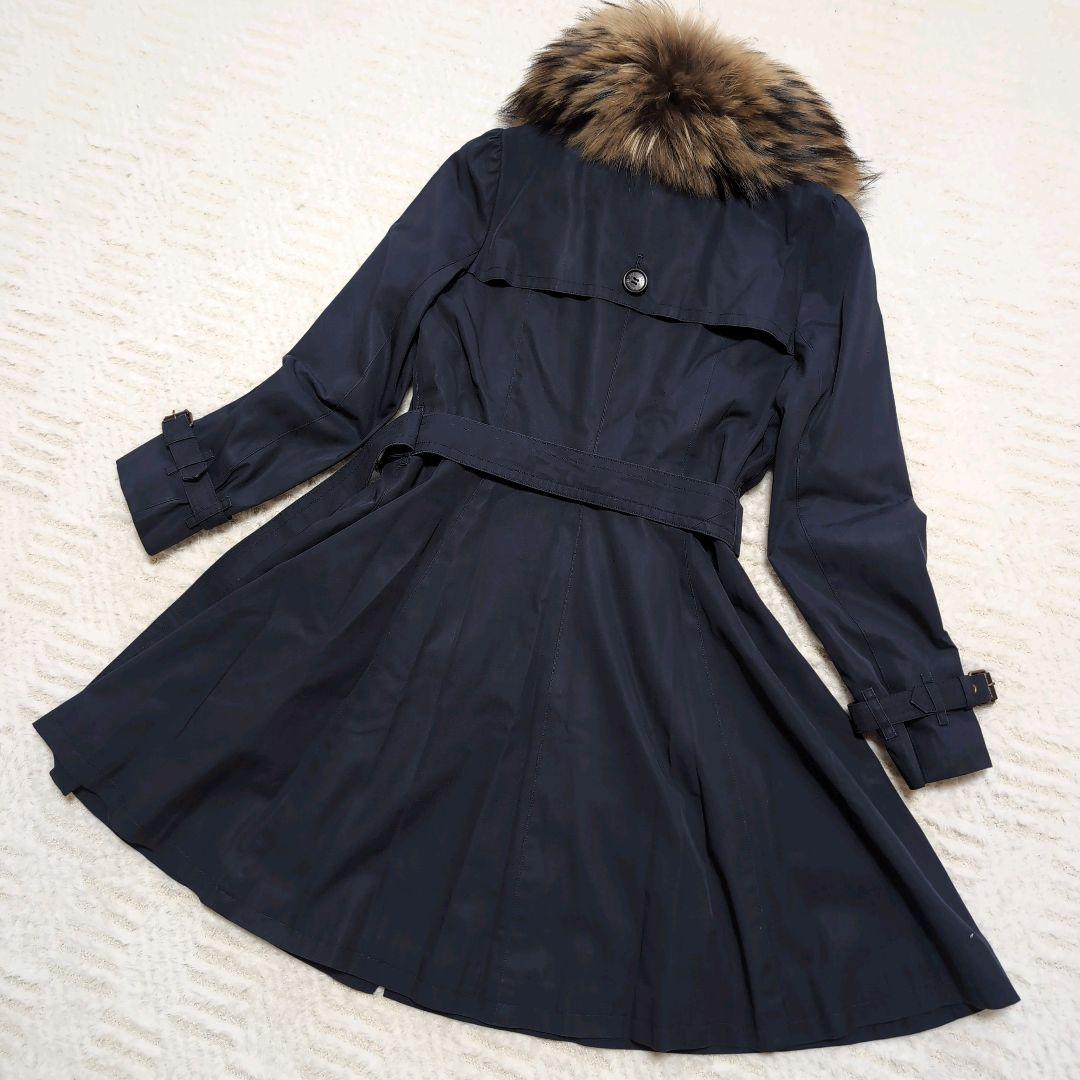 BURBERRY LONDON バーバリー ロンドン ファー付き トレンチコート