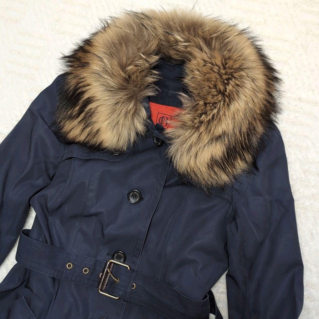 BURBERRY LONDON バーバリー ロンドン ファー付き トレンチコート