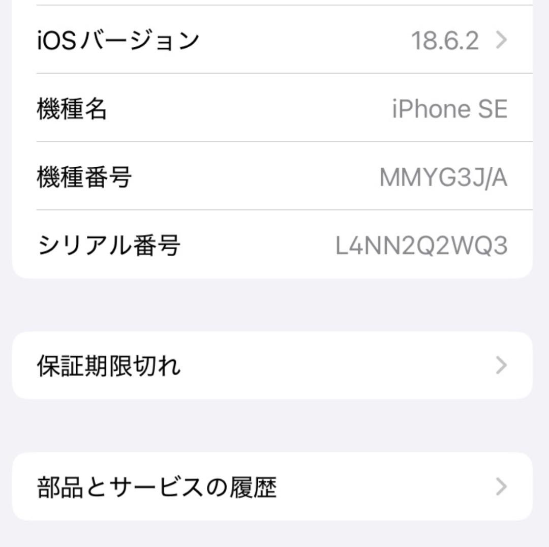 iPhoneSE 第3世代 128GB SIMフリー 動作確認済だが画面に点線
