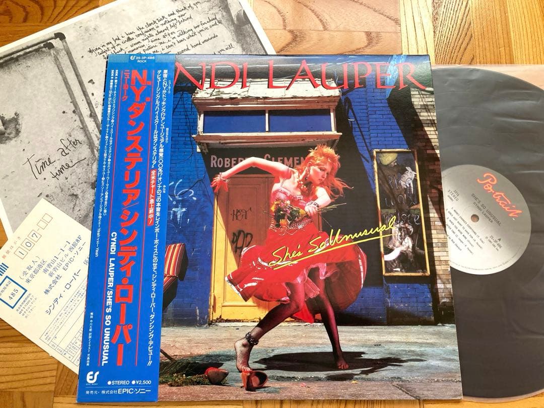 【美品良品】LP＆12 シンディ・ローパー SET /帯／シュリンク残／ポスター