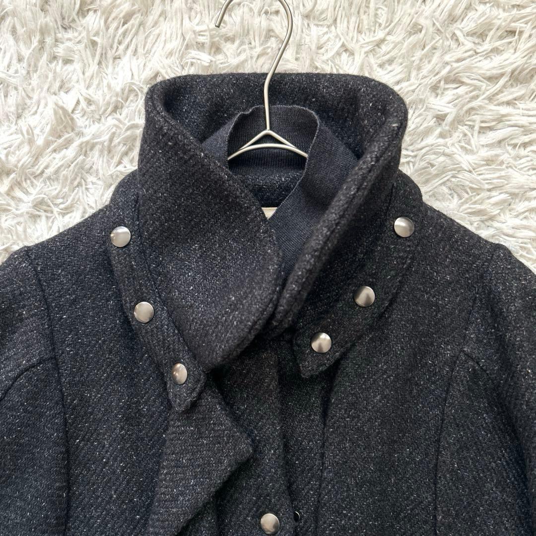 MARNI マルニ　ダブルカラー ウールツイードデザインコート 38