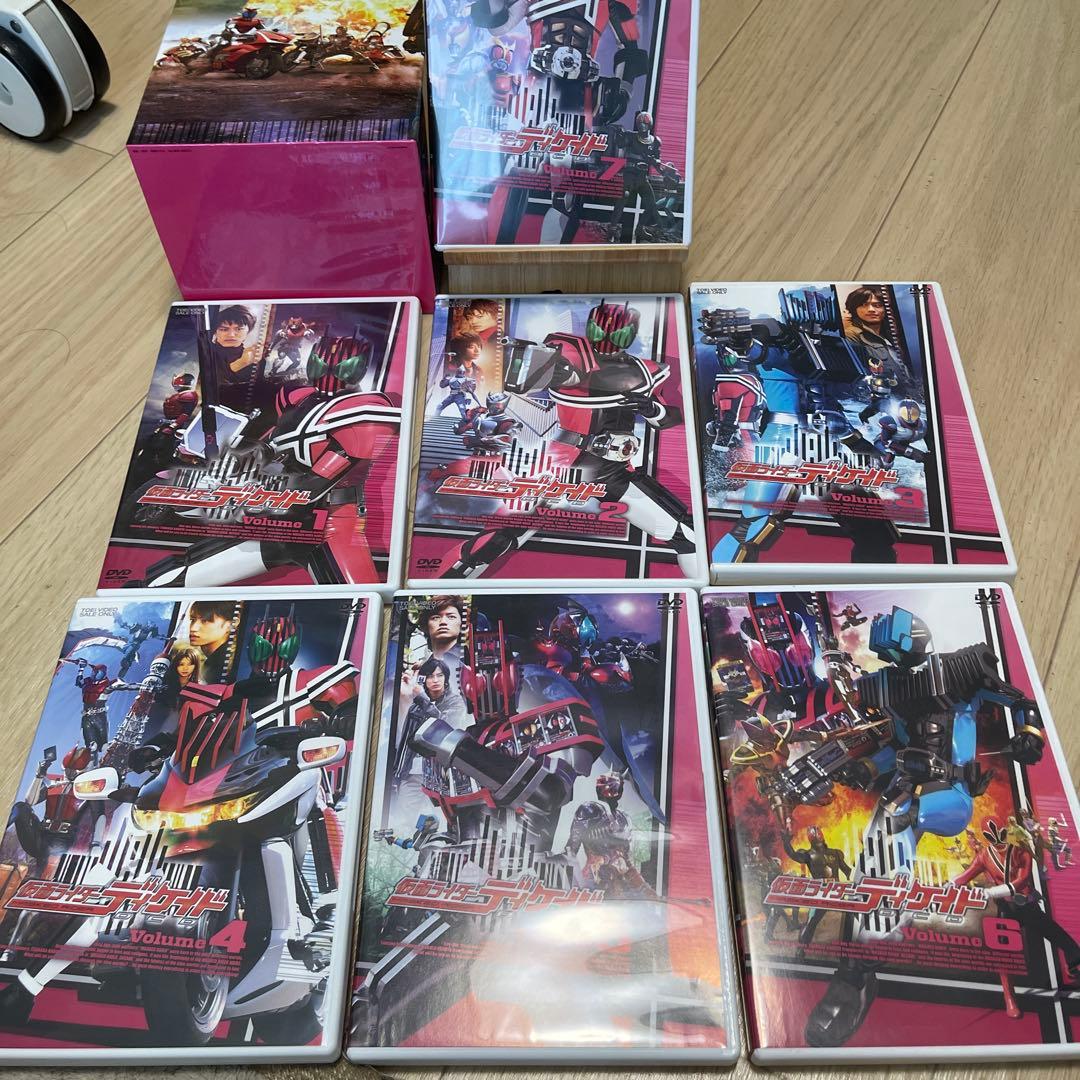 仮面ライダーディケイド DVD 全7巻 まとめ セット / 収納 BOX 全巻