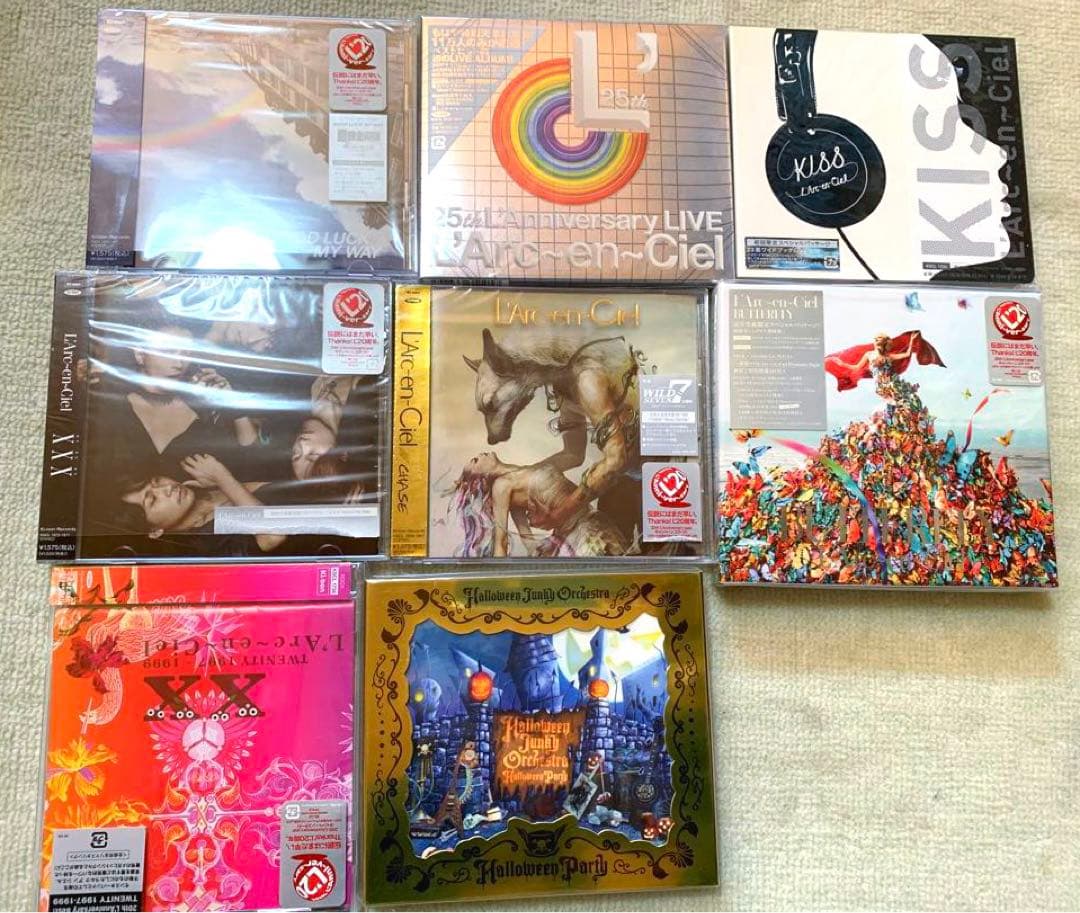 L'Arc〜en〜Ciel CD DVD 銀テープ　グッズ　ラルクアンシエル