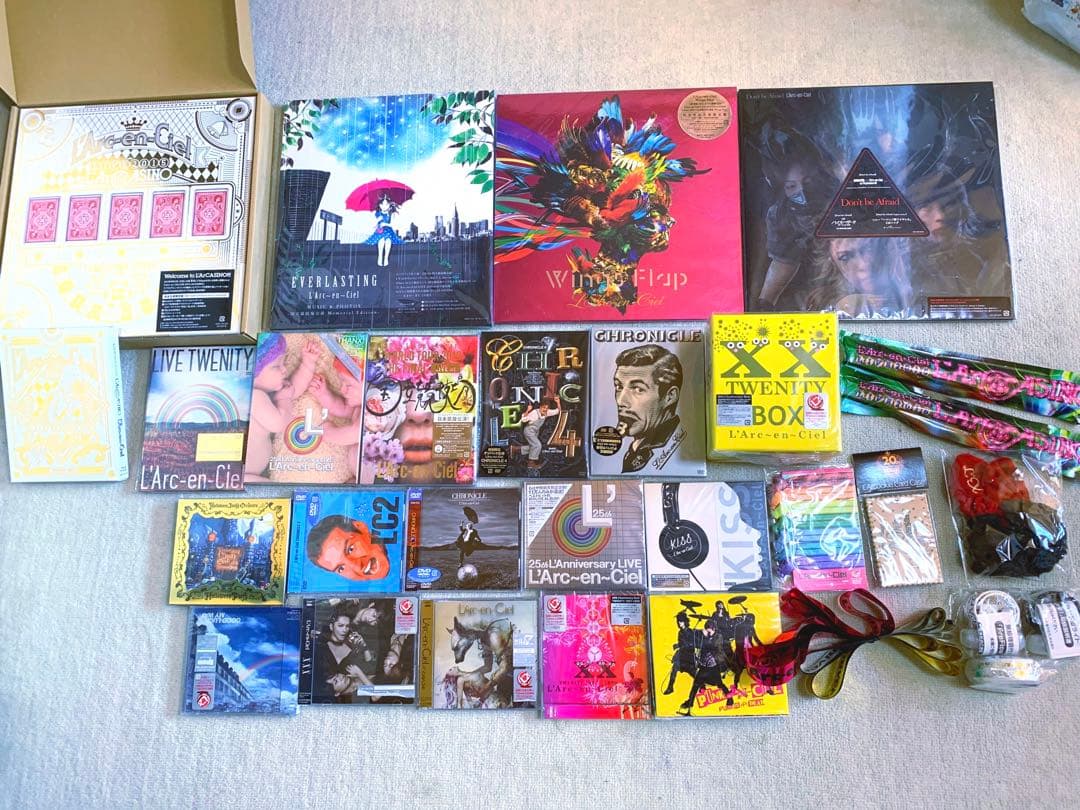L'Arc〜en〜Ciel CD DVD 銀テープ　グッズ　ラルクアンシエル