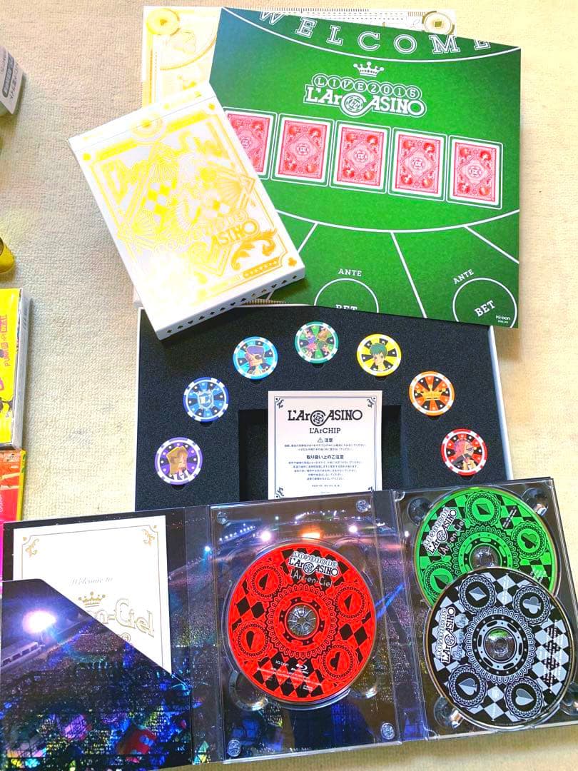 L'Arc〜en〜Ciel CD DVD 銀テープ　グッズ　ラルクアンシエル