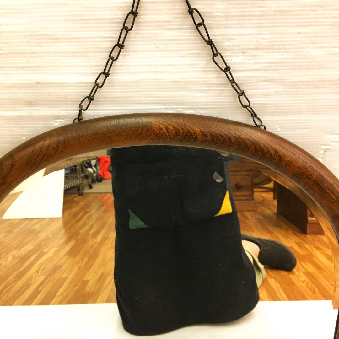 カリモク karimoku 壁掛け鏡 アンティーク