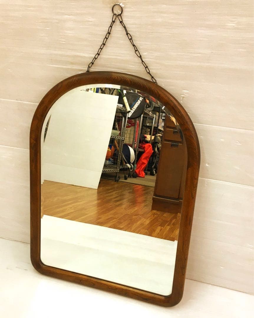 カリモク karimoku 壁掛け鏡 アンティーク