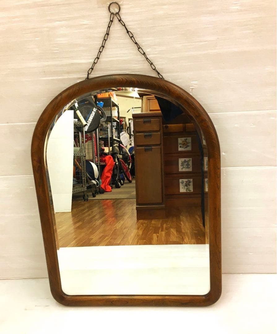 カリモク karimoku 壁掛け鏡 アンティーク