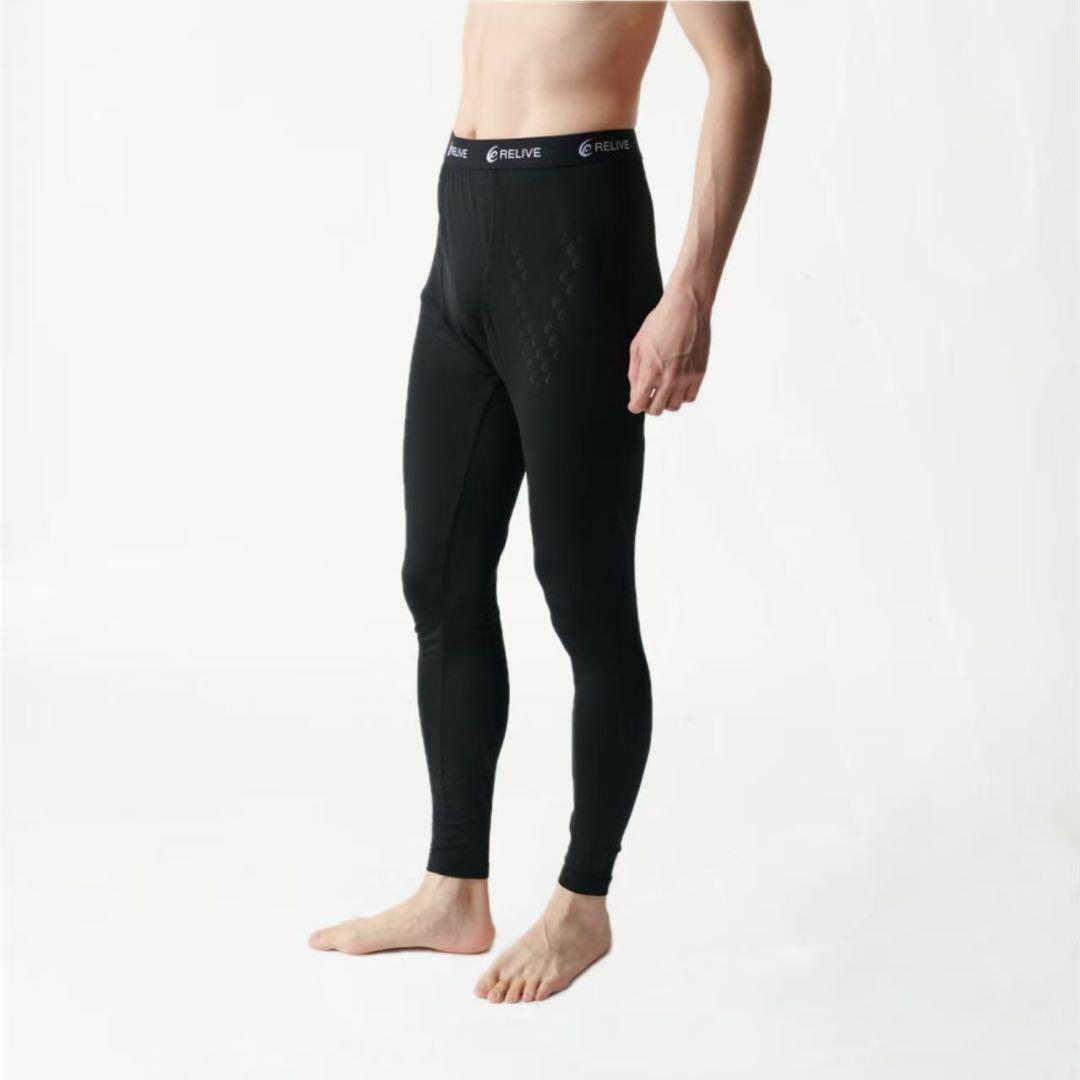 リライブ メンズ 上下セット スパッツ リカバリーウェア Mサイズ Relive
