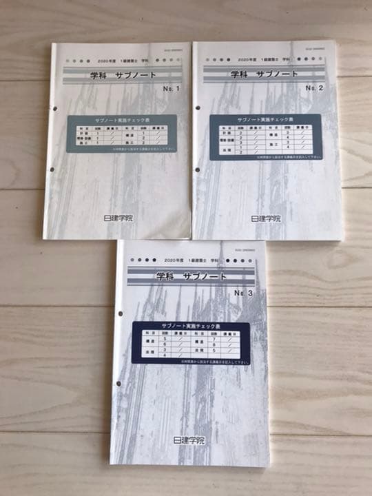 一級建築士受験テキスト　日建学院（2020年）