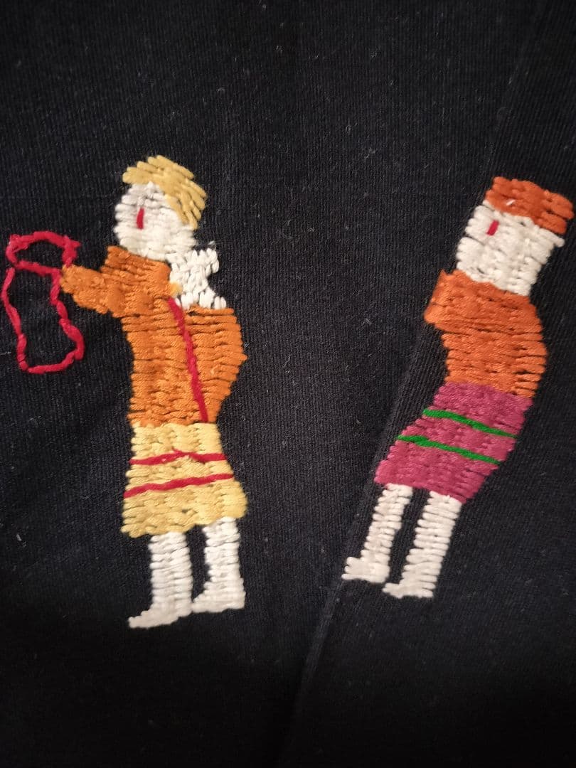 エスニック　パーカー　ナカ族パーカー　手刺繍　男女共用　新品　タイ製5