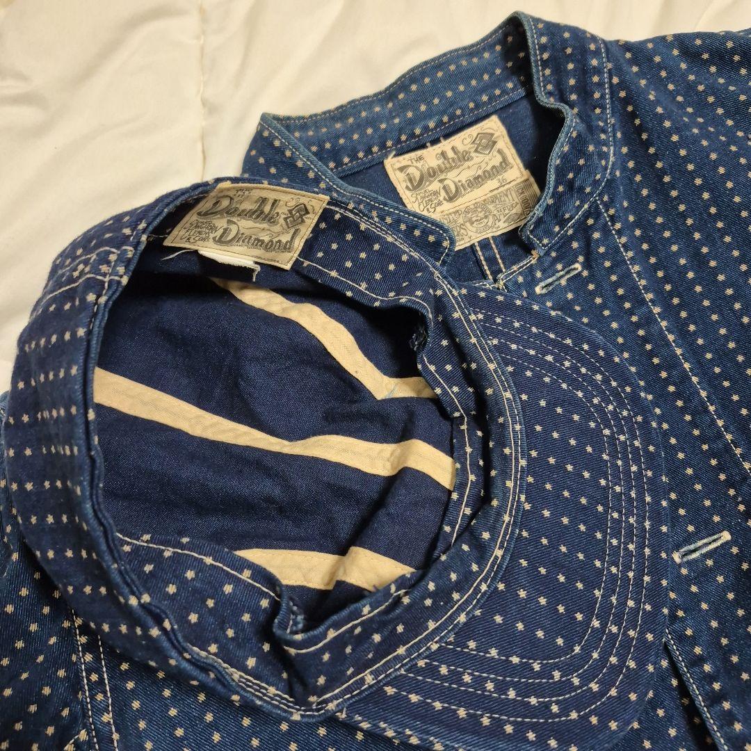 パ*ン様 稀少旧マッコイダブルダイヤモンドスターウォバッシュワークコート36