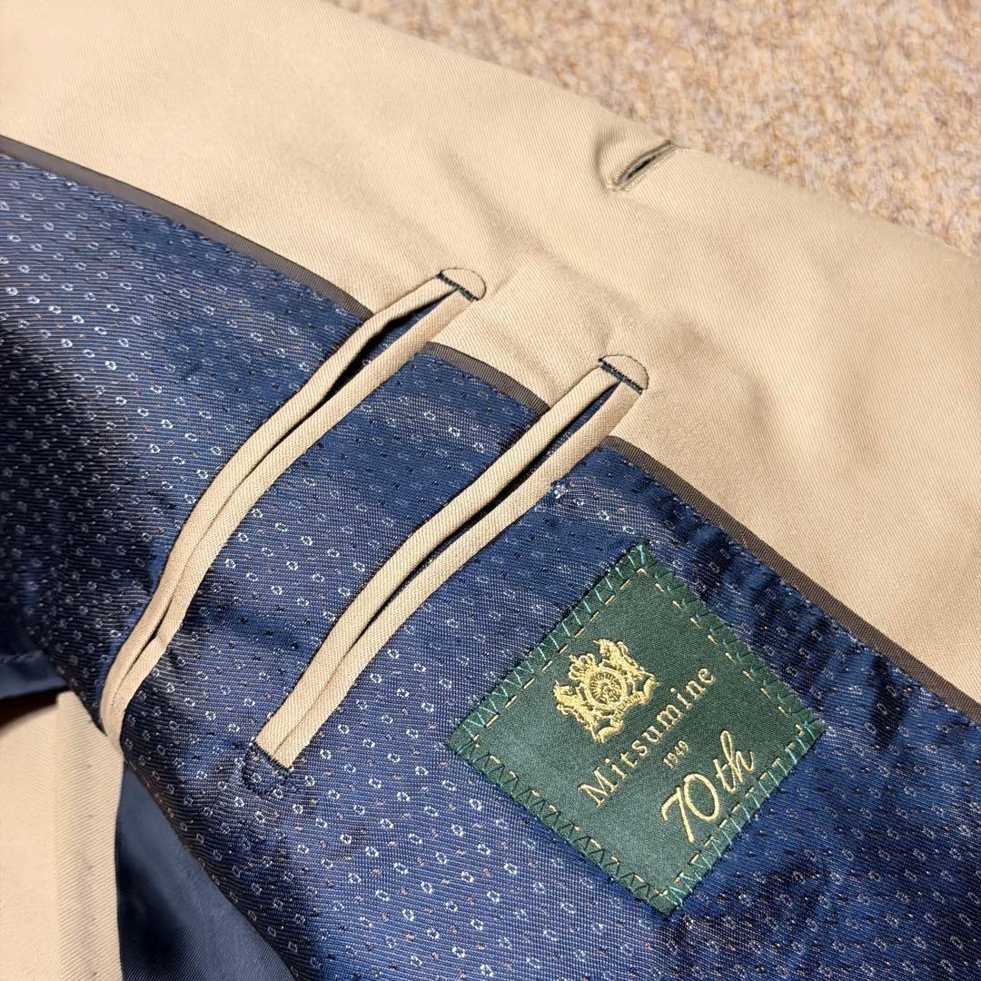 ミツミネ　ベージュ スーツ セットアップ　ゼニア生地　A6