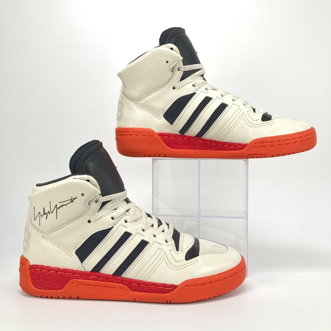 ワイスリー　HAYWORTH　レザーメッシュハイカットスニーカー　バスケット　白