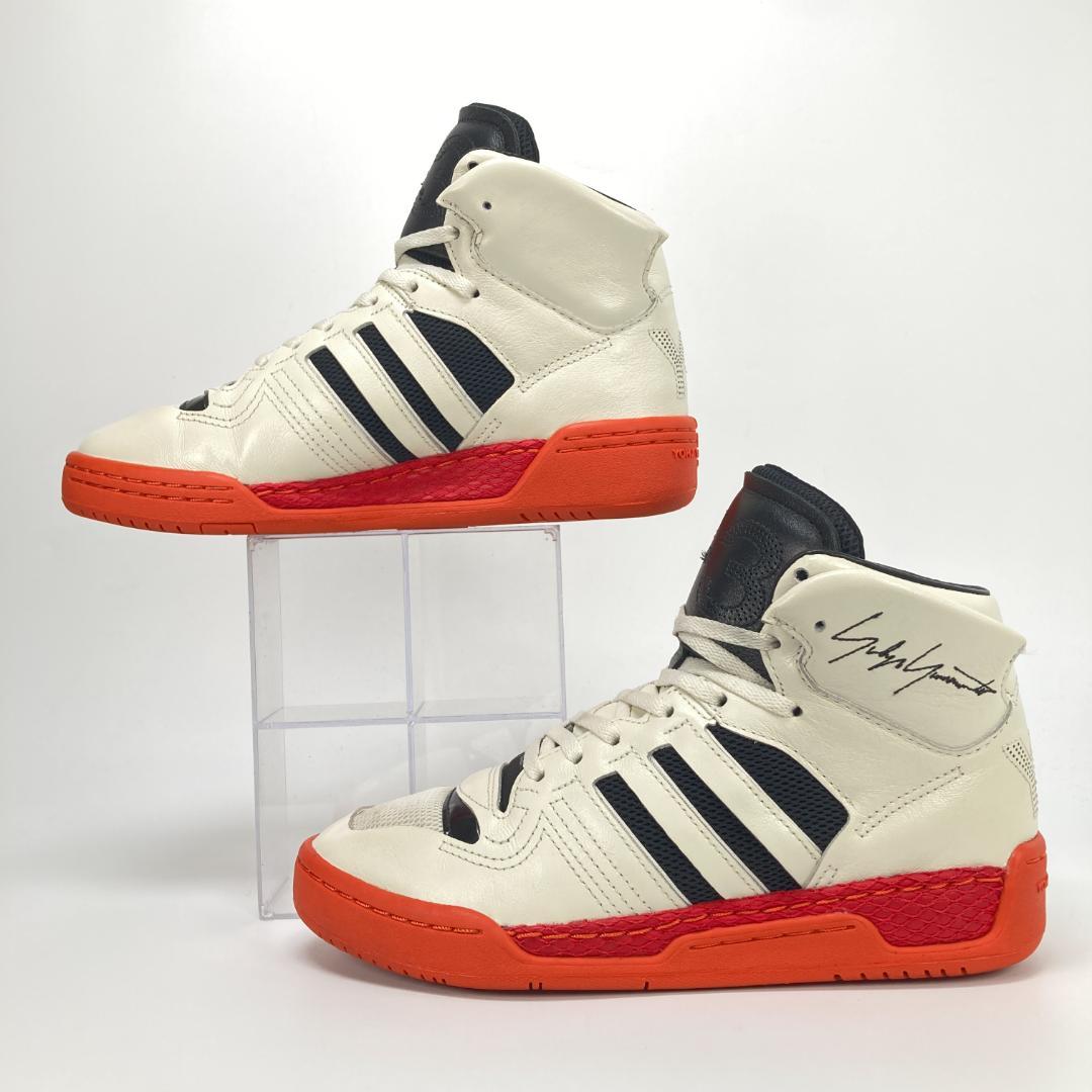 ワイスリー　HAYWORTH　レザーメッシュハイカットスニーカー　バスケット　白