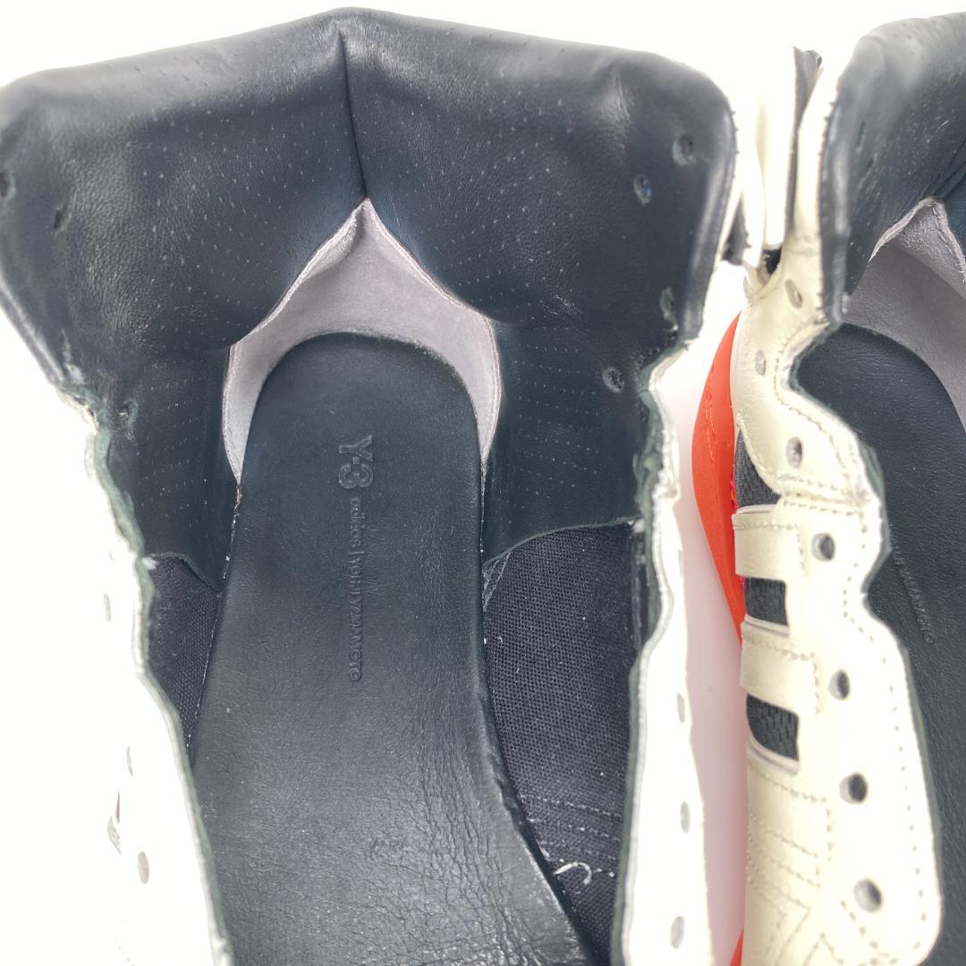 ワイスリー　HAYWORTH　レザーメッシュハイカットスニーカー　バスケット　白