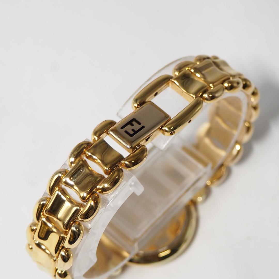 美品 フェンディ FENDI 700L ゴールド文字盤 腕時計 H156