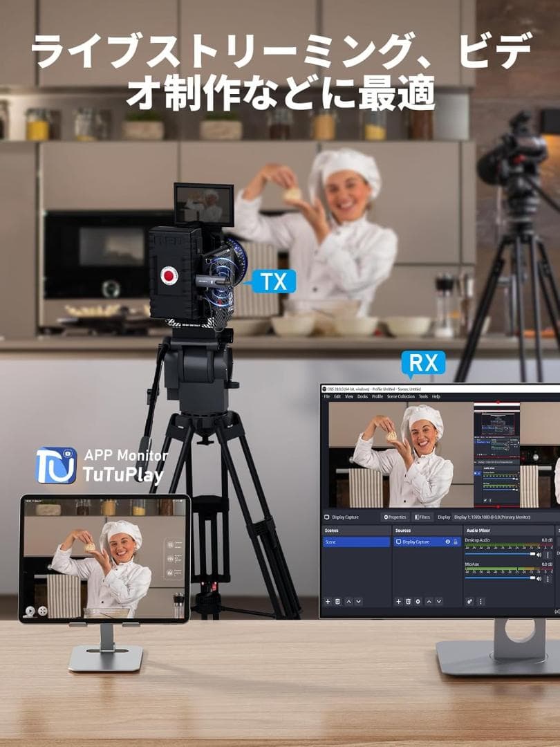 ハ*ム様 ワイヤレスHDMI 送受信機セット 送信機1個＋受信機2個 Lemor