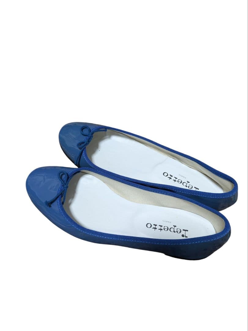 レペット エナメル　バレエシューズ/フラット/リボン 40　レア色