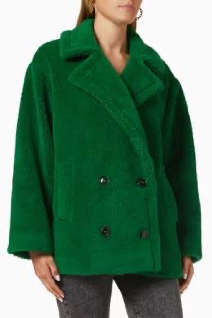 永遠の憧れ♪【最高級】MaxMara マレーラ　テディベアグリーンショートコート