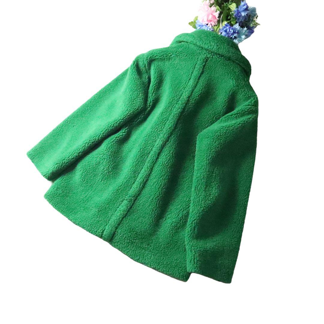 永遠の憧れ♪【最高級】MaxMara マレーラ　テディベアグリーンショートコート