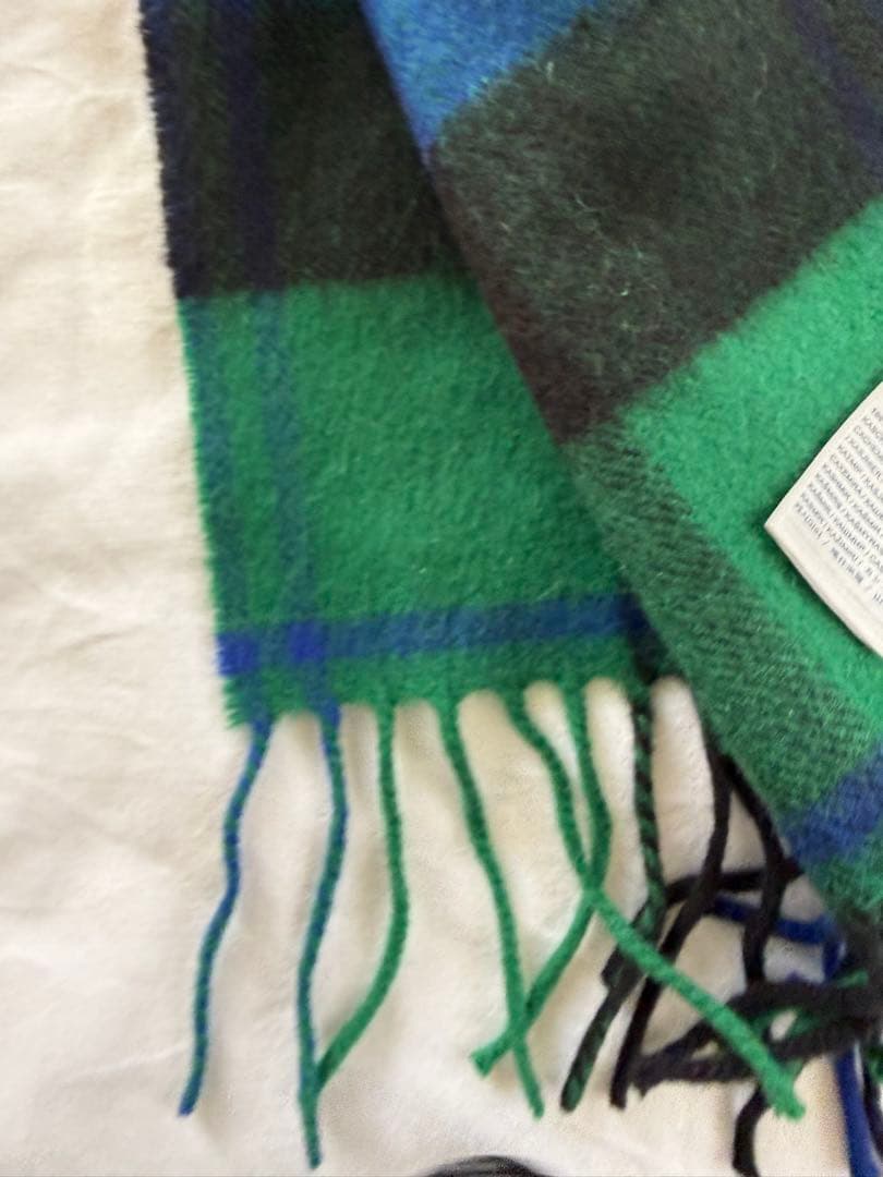 ジョンストンズ カシミヤ中判ストール　マフラー　べアード