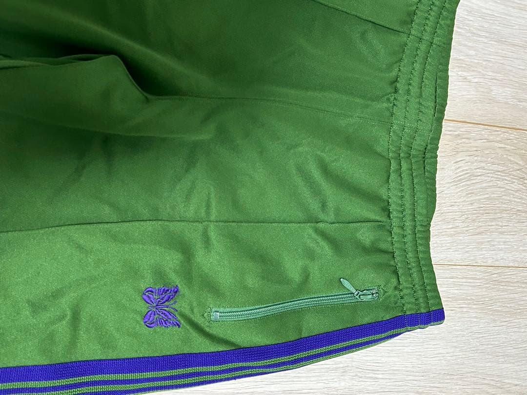 needles トラックパンツ　グリーン　ジョガー　ジップ