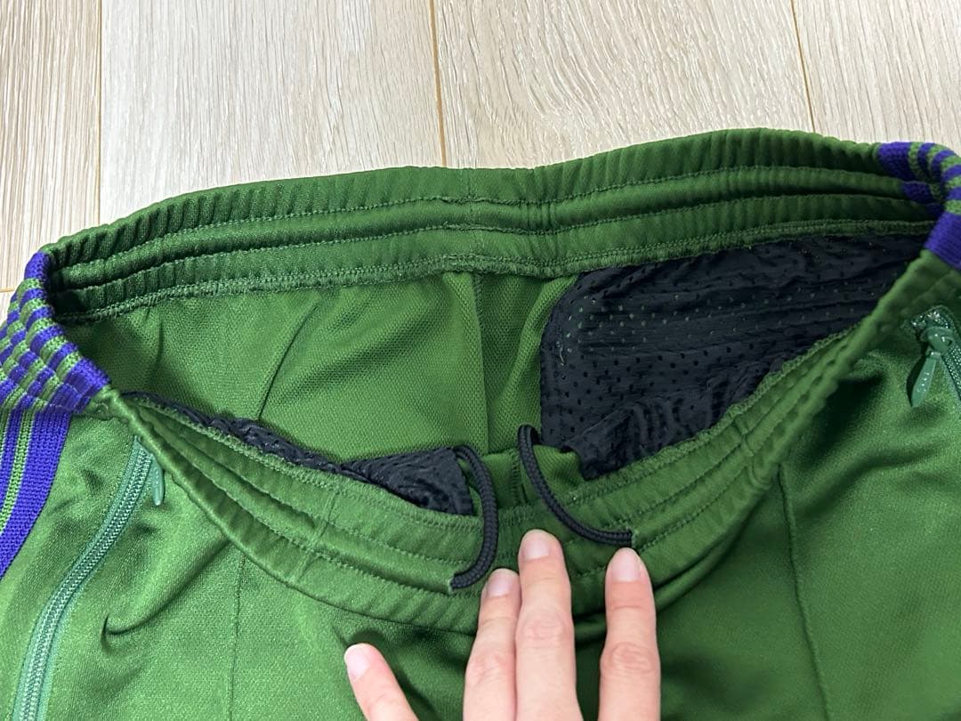 needles トラックパンツ　グリーン　ジョガー　ジップ