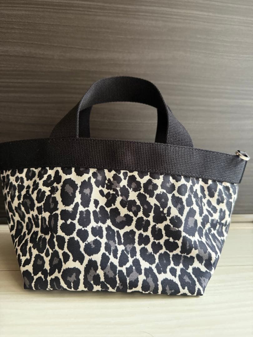 Hervé Chapelier 舟型トートSヒョウ柄バッグ