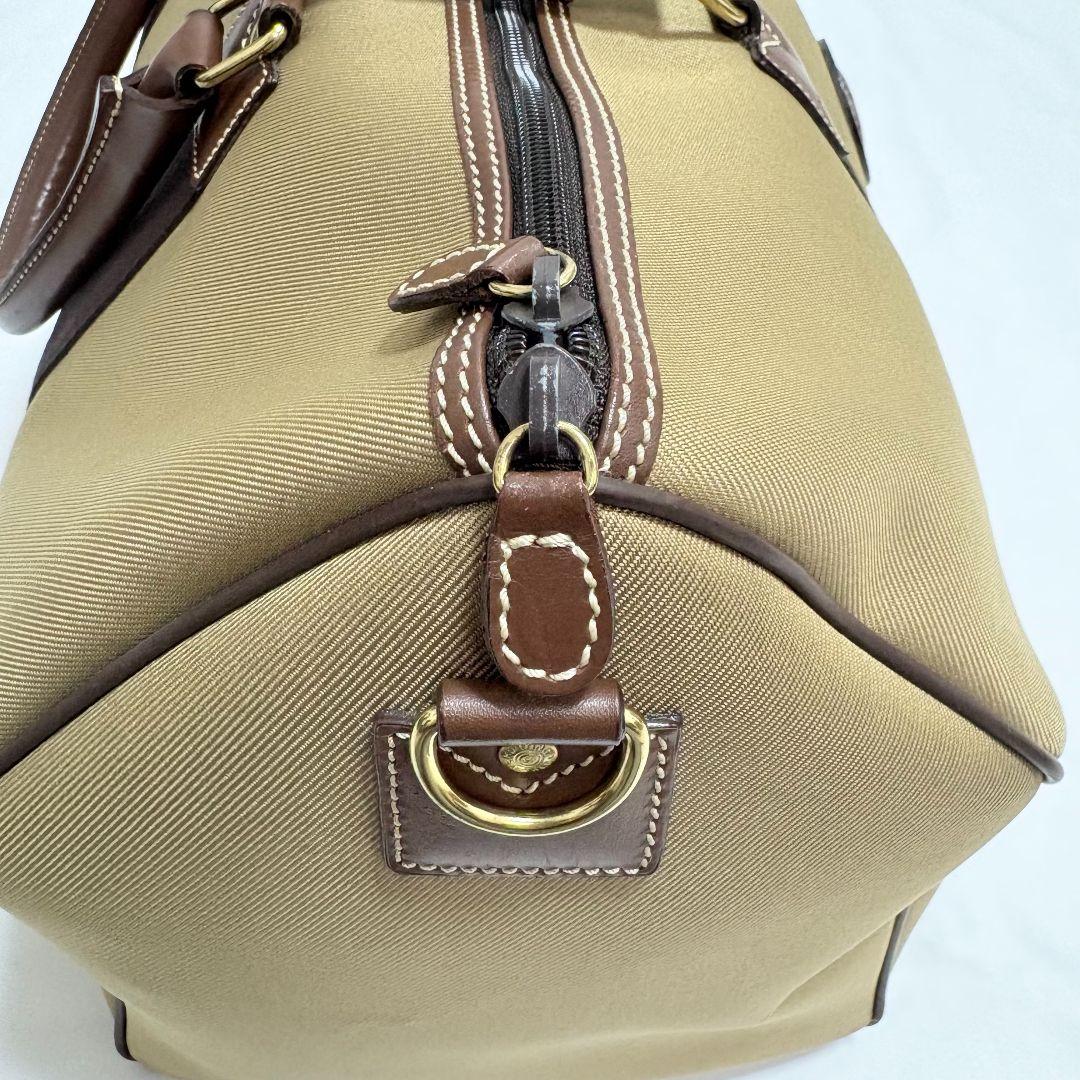 極美品✨ ハンティングワールド サファリ ボストンバッグ 大容量 レザーパッチ