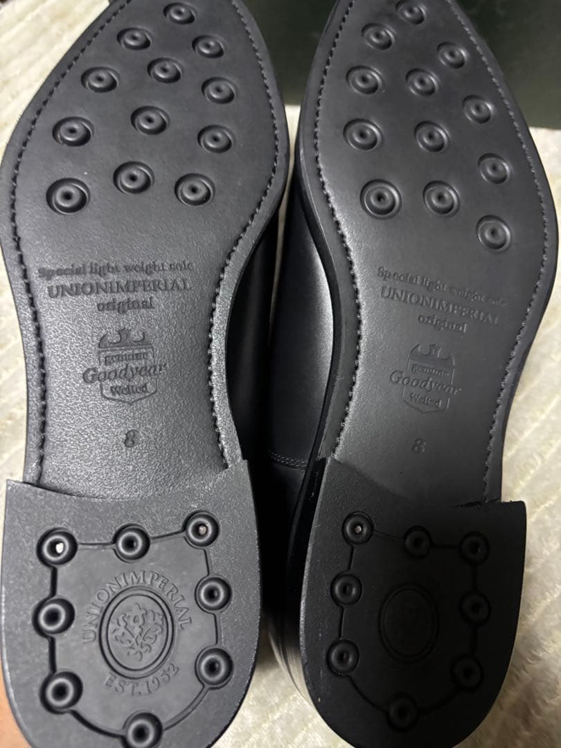 新品　ユニオンインペリアル　U2006 黒　8EEE ビジネスシューズ
