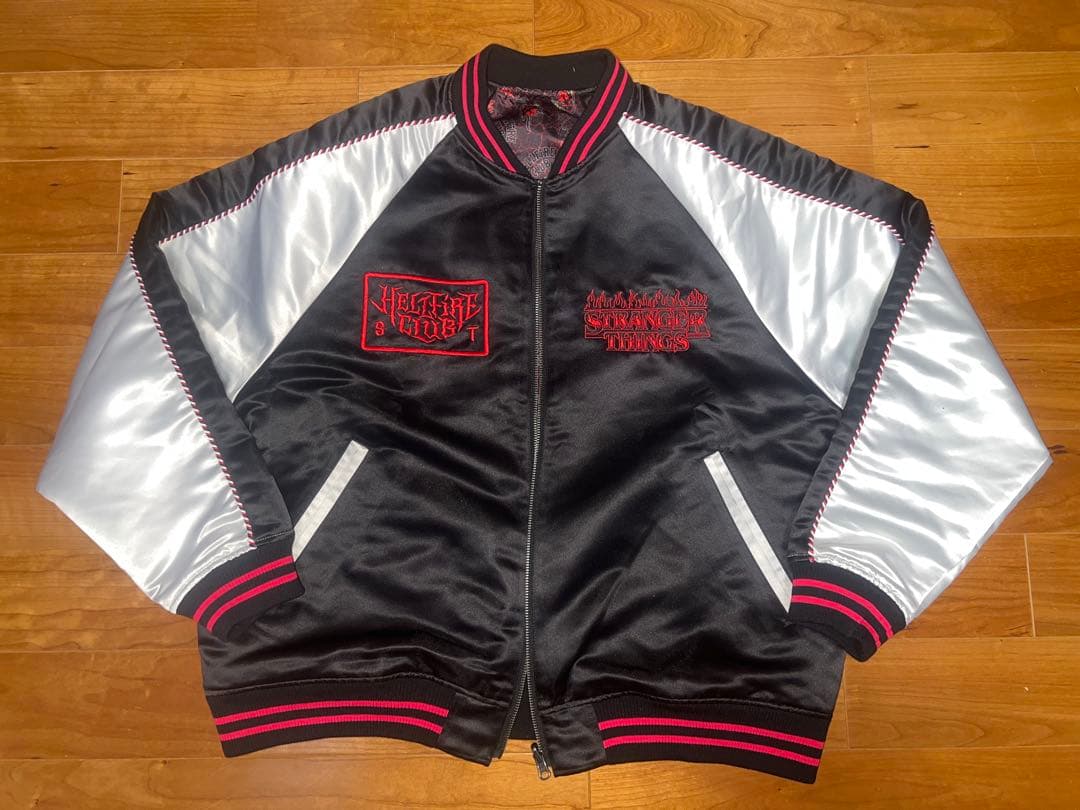 ニコアンド×ストレンジャー・シングス ヘルファイアクラブ リバーシブルジャケット