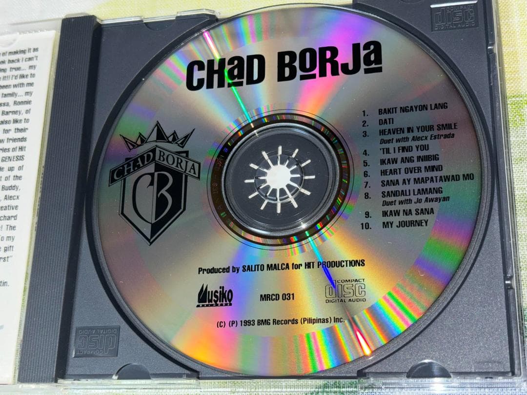 K-POP・アジア CHAD BORJA 1ST ALBUM 1993