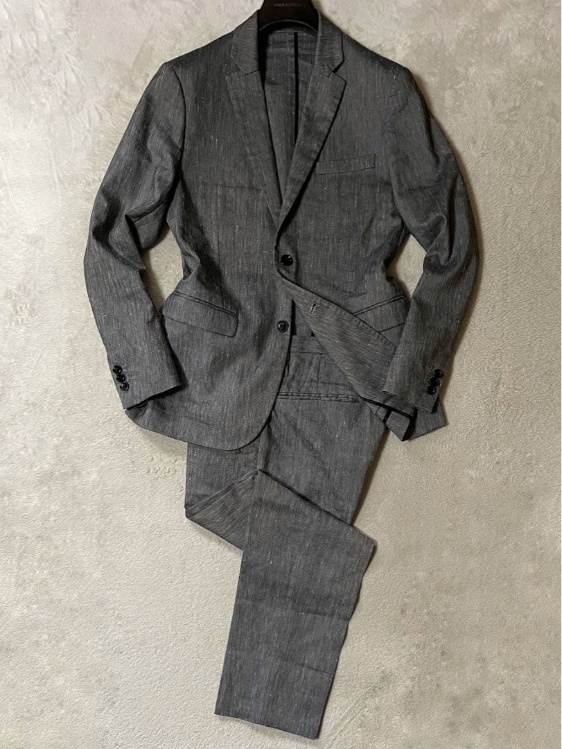 専用KNOTT トゥモローランド リネン セットアップスーツ Sz.1美品グレー