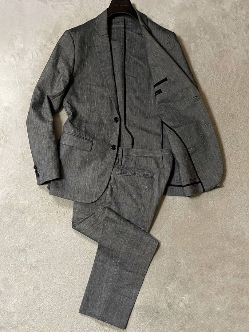 専用KNOTT トゥモローランド リネン セットアップスーツ Sz.1美品グレー