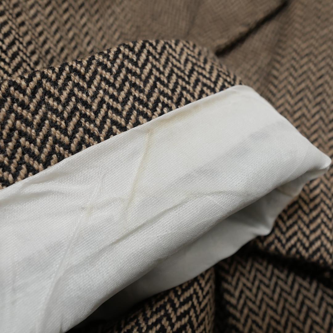 美品【ジョルジオアルマーニ】カシミヤ100% ダブルジャケット 50 黒タグ伊製