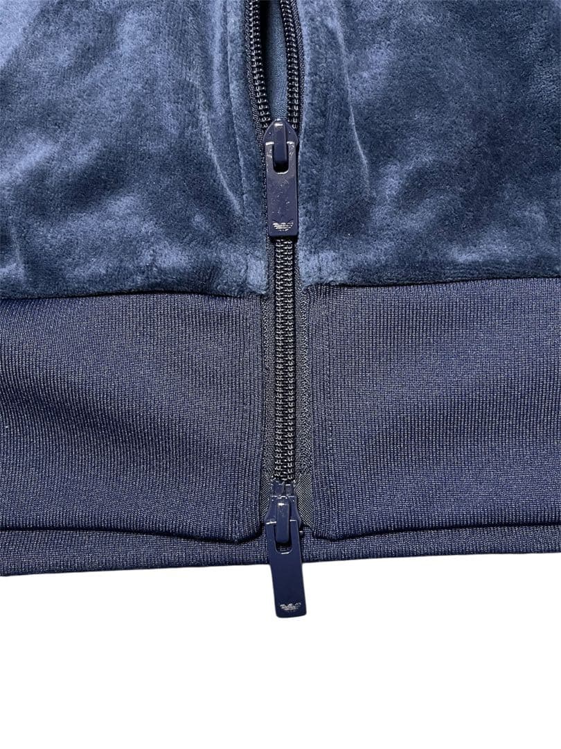 アディダス ベロア トラックジャケット L ネイビー