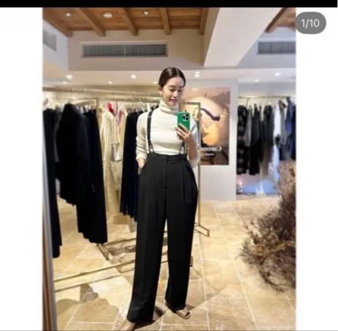 カレンソロジーブラック サスペンダー付き サロペット