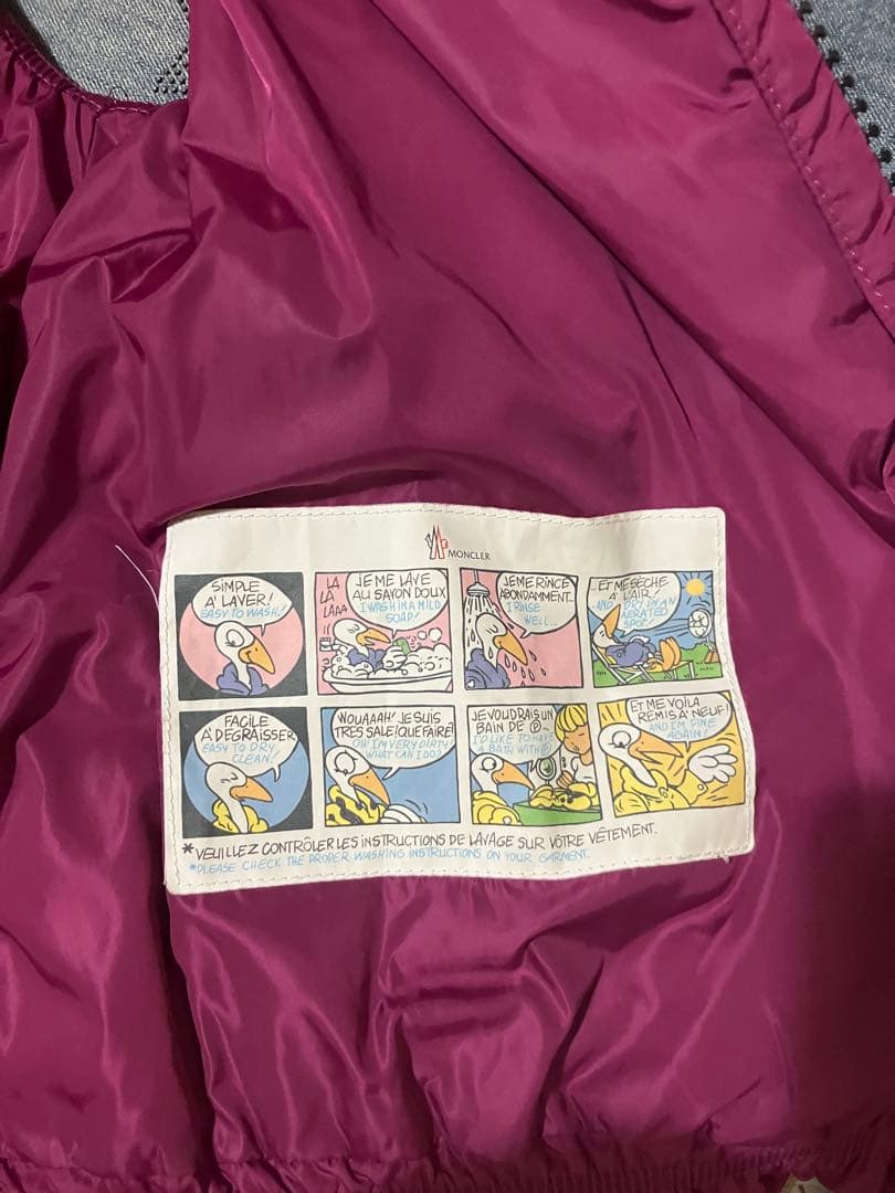 MONCLER パープル ダウンベスト