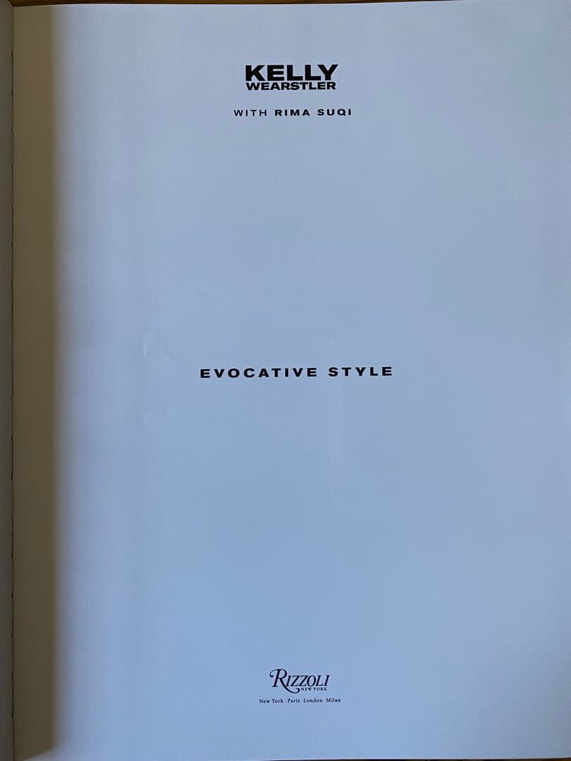 KELLY WEARSTLER EVOCATIVE STYLE アート写真集