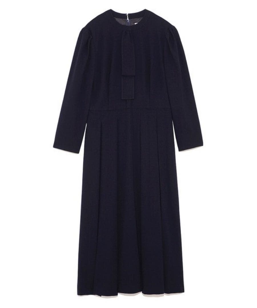 【新品未使用】CELFORD セルフォード ボウタイプリーツワンピース 38