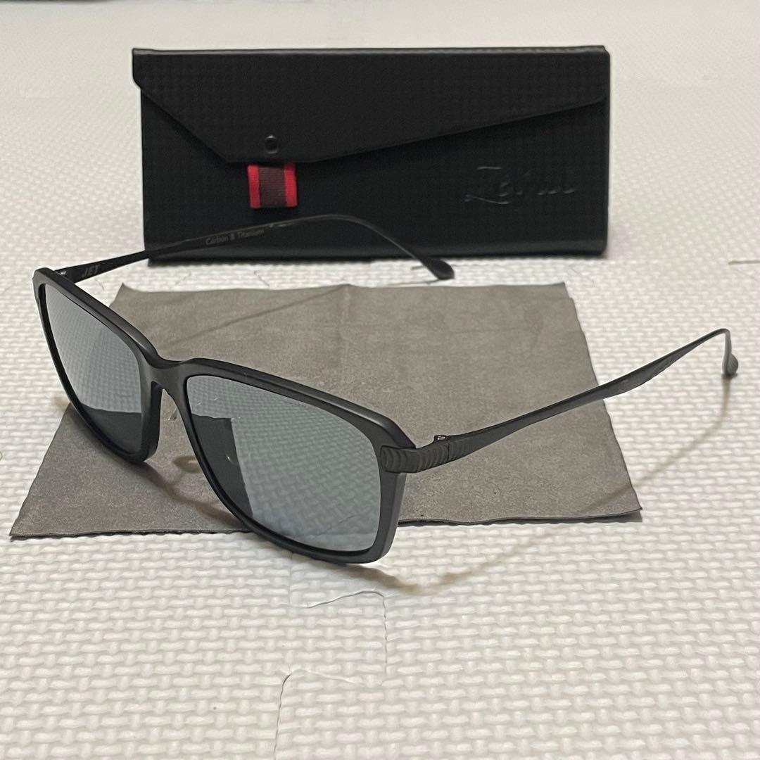 美品 Zeque Jet サングラス カーボン チタン 偏光レンズ 魚釣り 黒