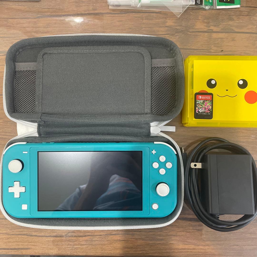 Nintendo SwitchLiteターコイズ本体 2GBmicroカード入り