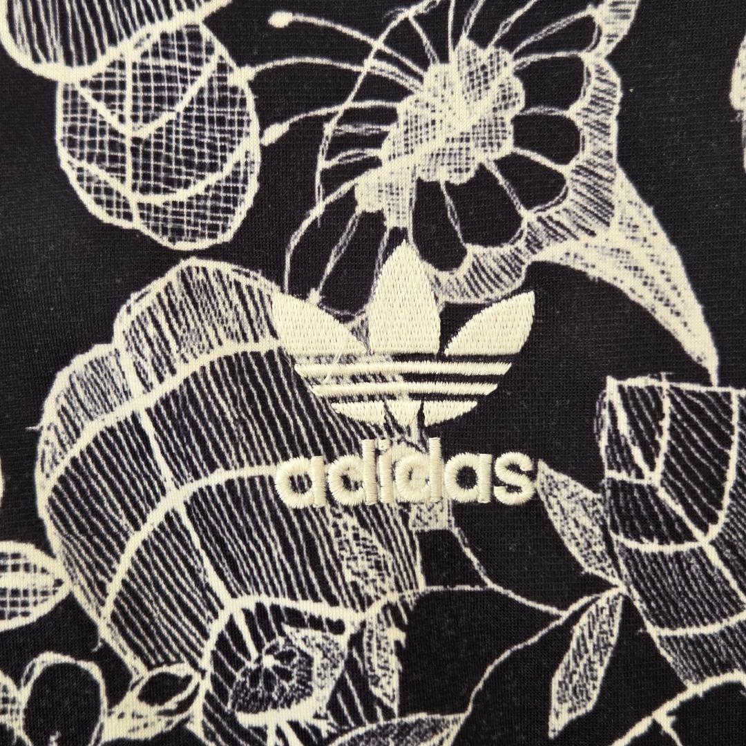 【希少デザイン】アディダス 花柄 総柄 トラックジャケット ケープ M コラボ