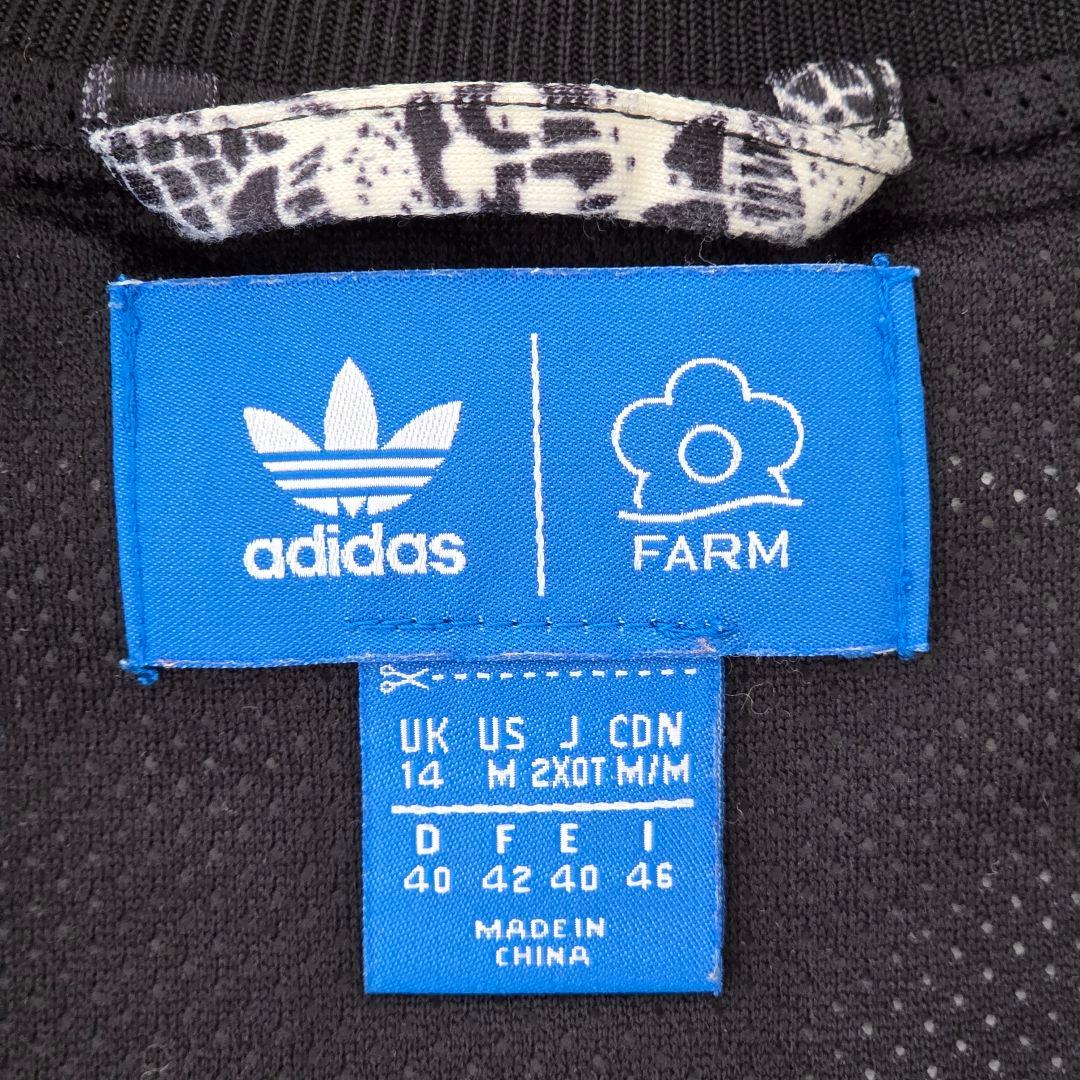 【希少デザイン】アディダス 花柄 総柄 トラックジャケット ケープ M コラボ