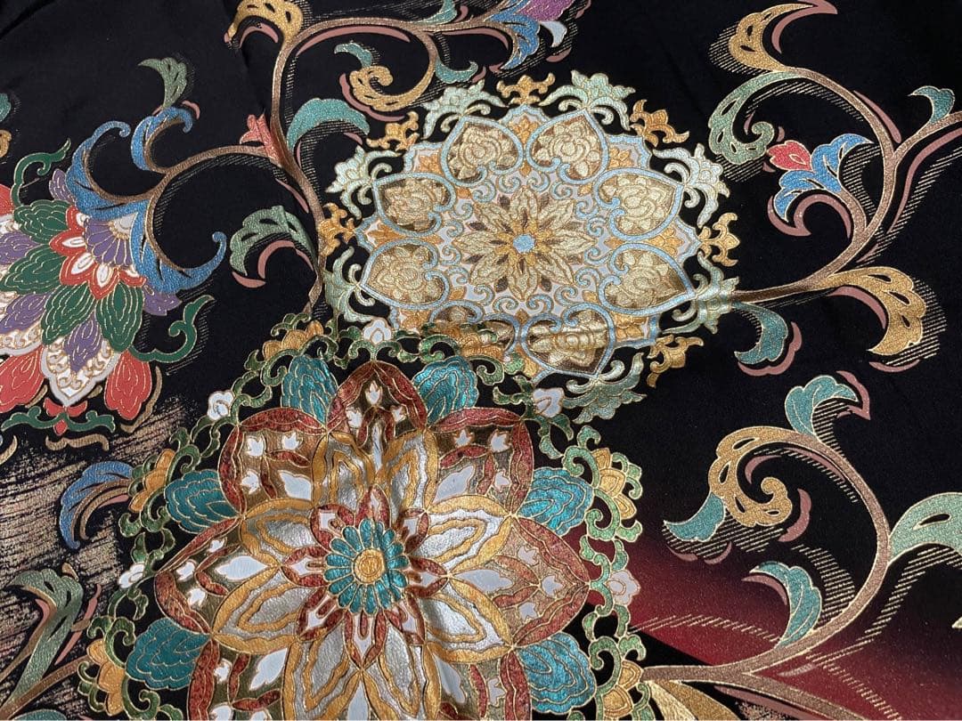 黒留袖 着物リメイク ハンドメイド 素材 まとめ売り☆
